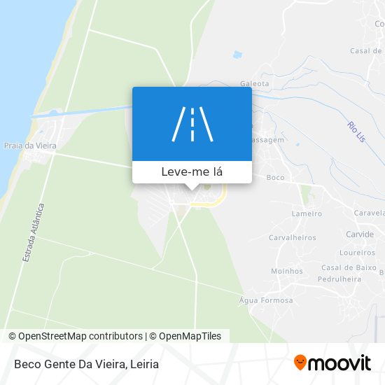 Beco Gente Da Vieira mapa