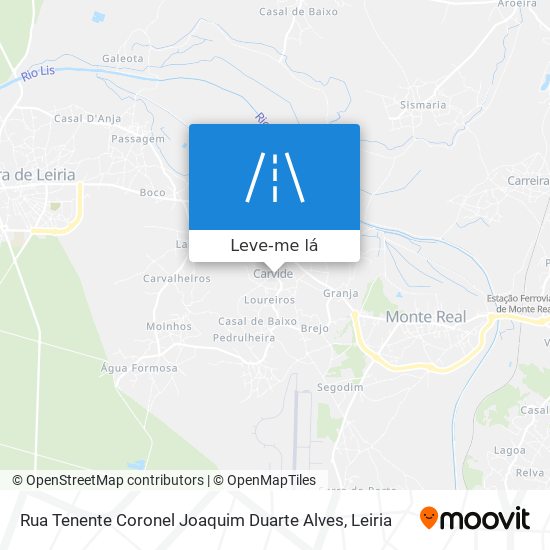 Rua Tenente Coronel Joaquim Duarte Alves mapa