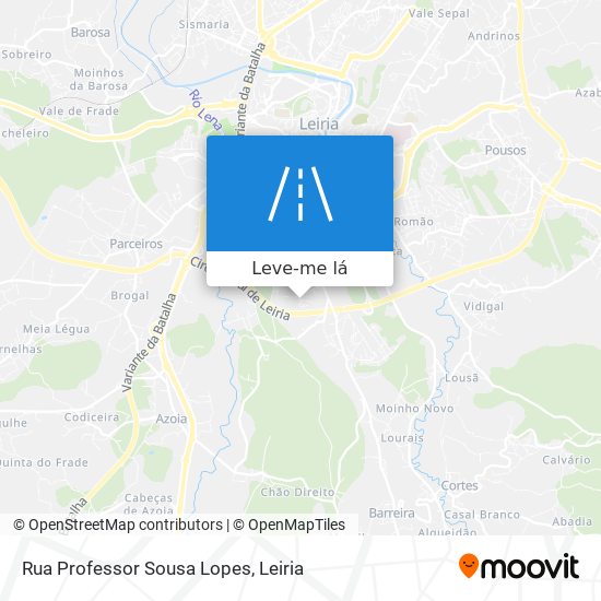 Rua Professor Sousa Lopes mapa