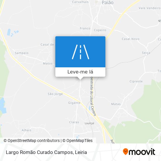 Largo Romão Curado Campos mapa