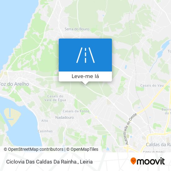 Ciclovia Das Caldas Da Rainha. mapa