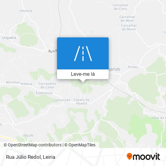 Rua Júlio Redol mapa