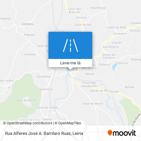 Rua Alferes José A. Barrilaro Ruas mapa