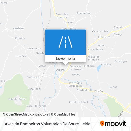 Avenida Bombeiros Voluntários De Soure mapa