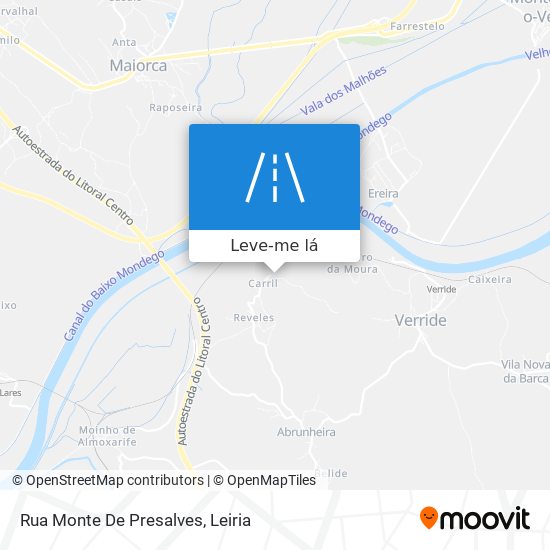 Rua Monte De Presalves mapa