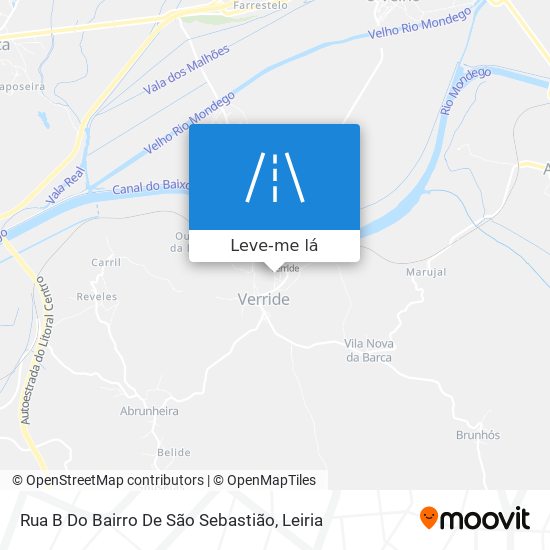 Rua B Do Bairro De São Sebastião mapa