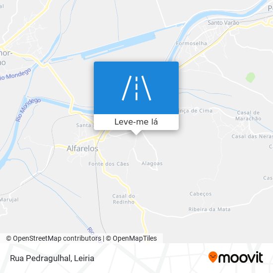 Rua Pedragulhal mapa