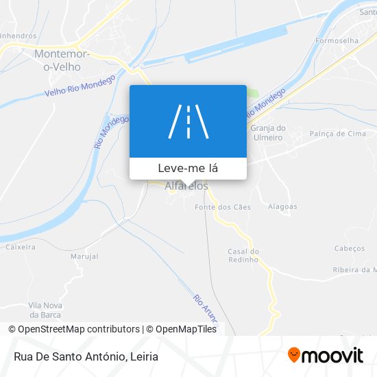 Rua De Santo António mapa