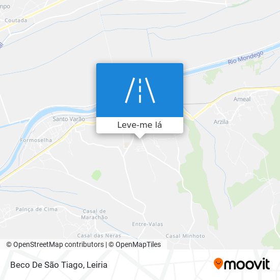 Beco De São Tiago mapa