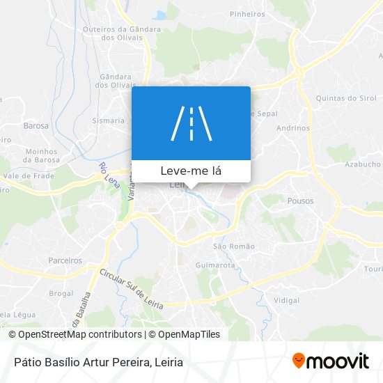 Pátio Basílio Artur Pereira mapa