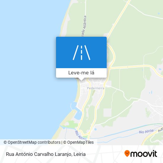 Rua António Carvalho Laranjo mapa