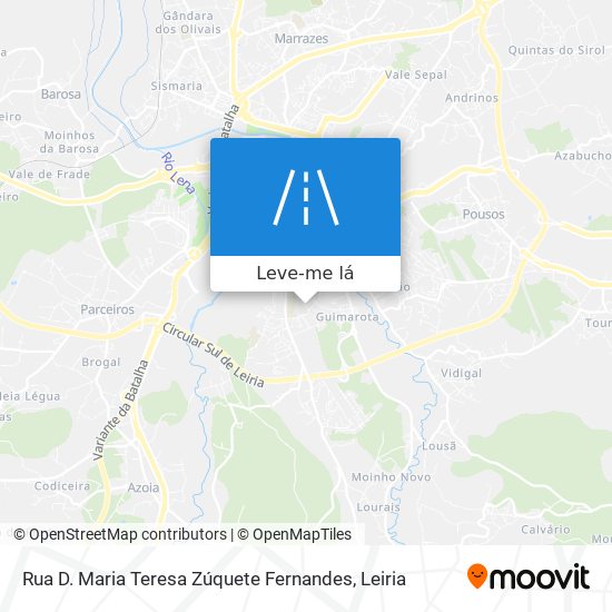 Rua D. Maria Teresa Zúquete Fernandes mapa