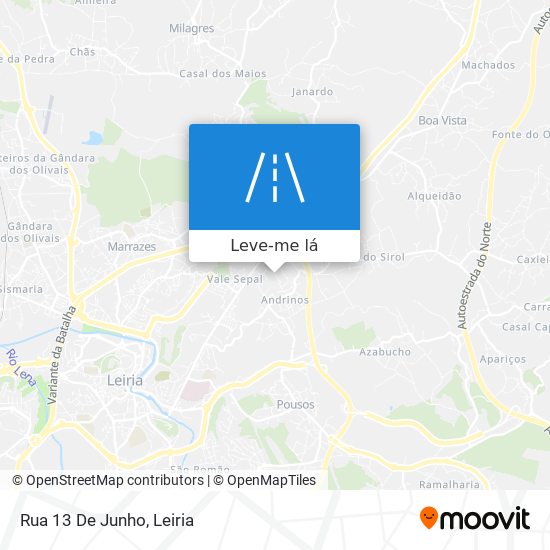 Rua 13 De Junho mapa