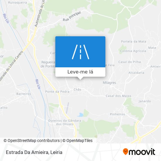 Estrada Da Amieira mapa