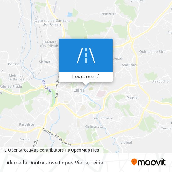 Alameda Doutor José Lopes Vieira mapa