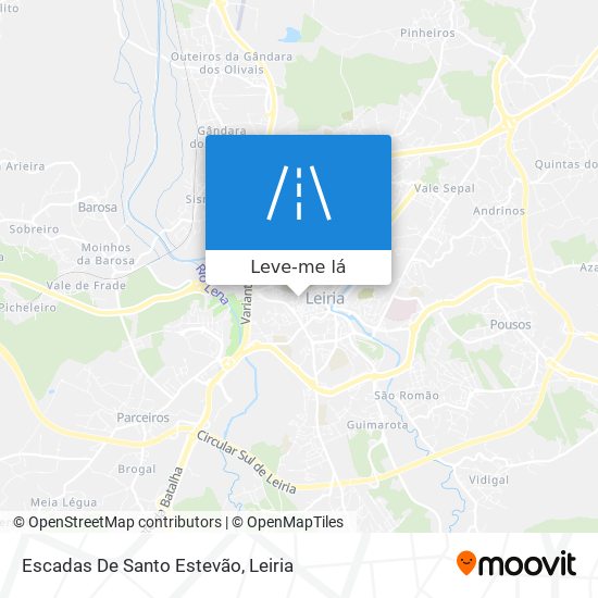 Escadas De Santo Estevão mapa