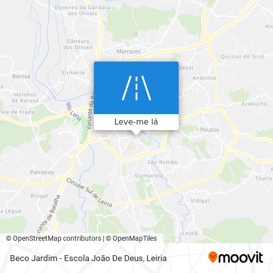 Beco Jardim - Escola João De Deus mapa