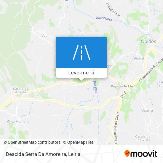 Descida Serra Da Amoreira mapa