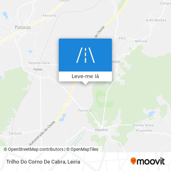 Trilho Do Corno De Cabra mapa