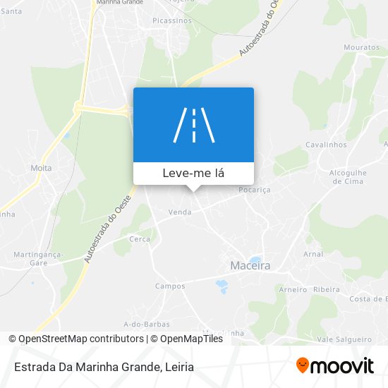 Estrada Da Marinha Grande mapa