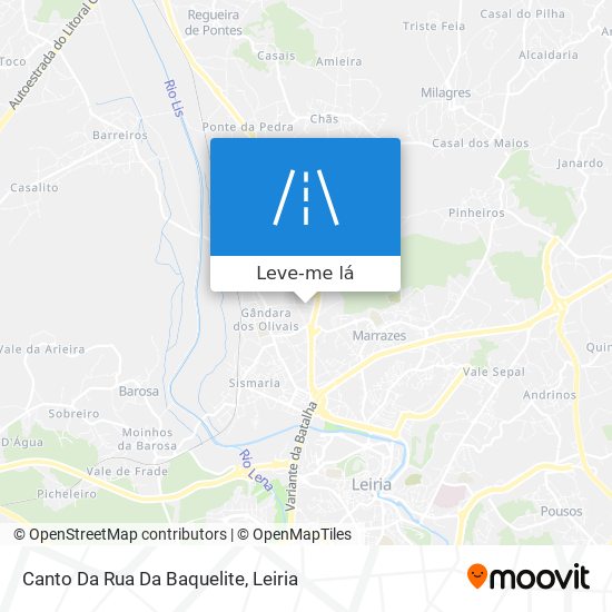 Canto Da Rua Da Baquelite mapa