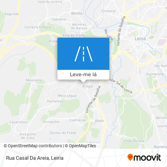 Rua Casal Da Areia mapa