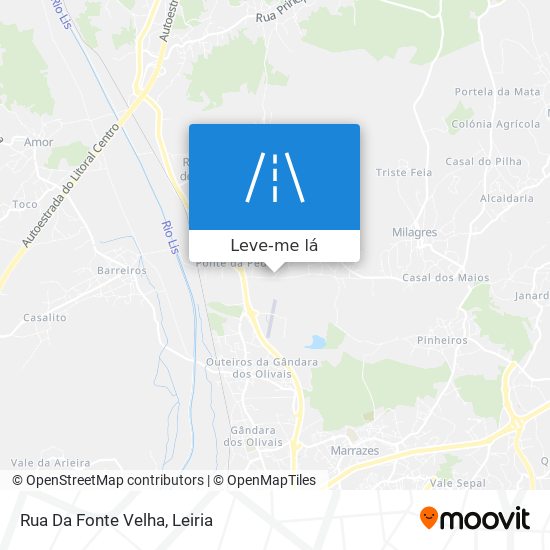 Rua Da Fonte Velha mapa