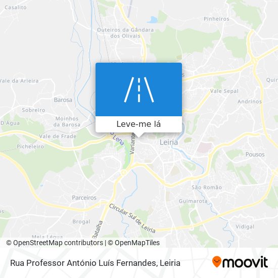 Rua Professor António Luís Fernandes mapa