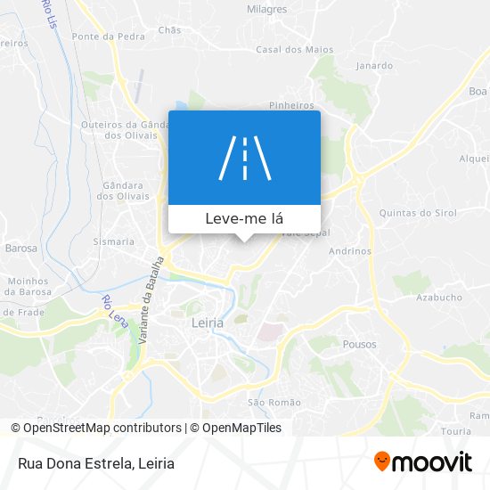 Rua Dona Estrela mapa