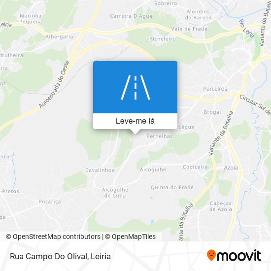 Rua Campo Do Olival mapa
