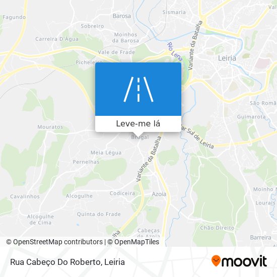 Rua Cabeço Do Roberto mapa