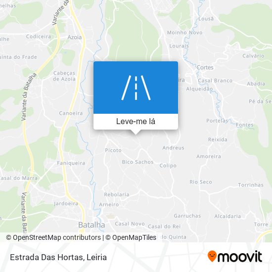 Estrada Das Hortas mapa