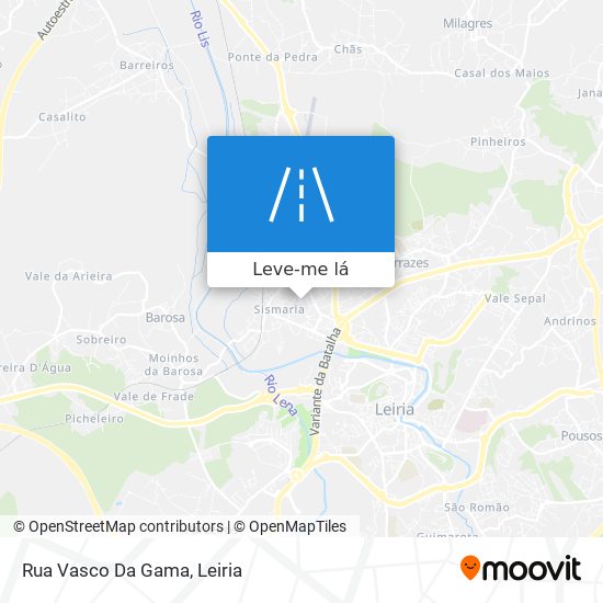 Rua Vasco Da Gama mapa