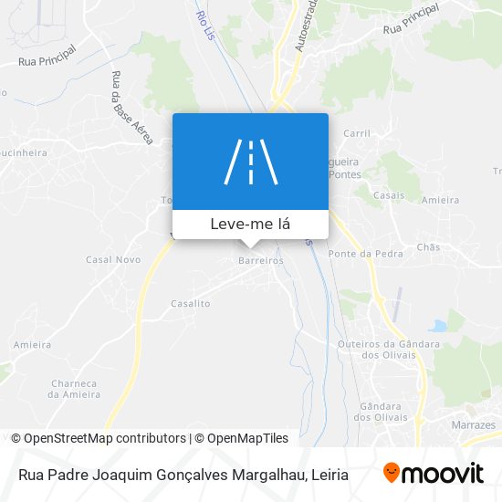 Rua Padre Joaquim Gonçalves Margalhau mapa