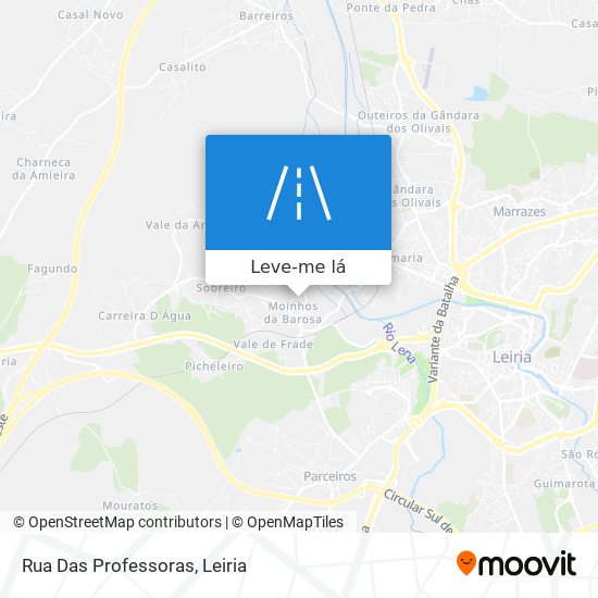 Rua Das Professoras mapa