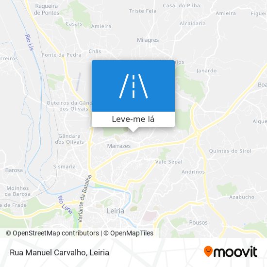 Rua Manuel Carvalho mapa