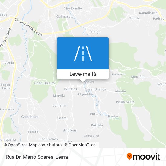 Rua Dr. Mário Soares mapa