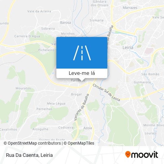 Rua Da Caenta mapa