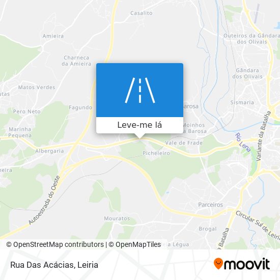 Rua Das Acácias mapa