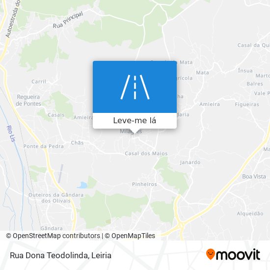 Rua Dona Teodolinda mapa