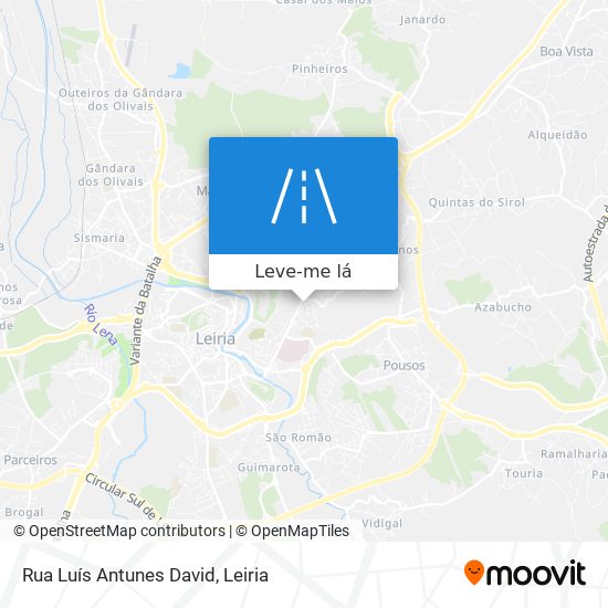 Rua Luís Antunes David mapa