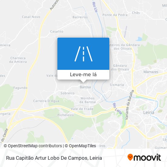 Rua Capitão Artur Lobo De Campos mapa