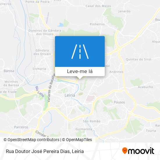 Rua Doutor José Pereira Dias mapa