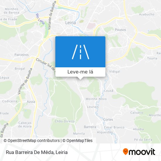Rua Barreira De Mêda mapa