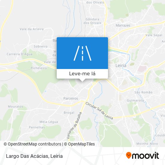 Largo Das Acácias mapa