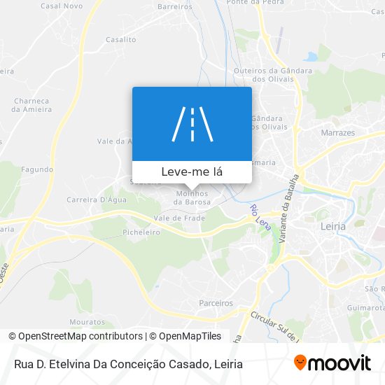 Rua D. Etelvina Da Conceição Casado mapa