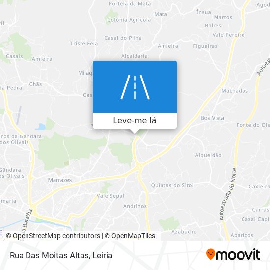 Rua Das Moitas Altas mapa