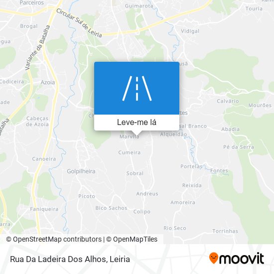 Rua Da Ladeira Dos Alhos mapa