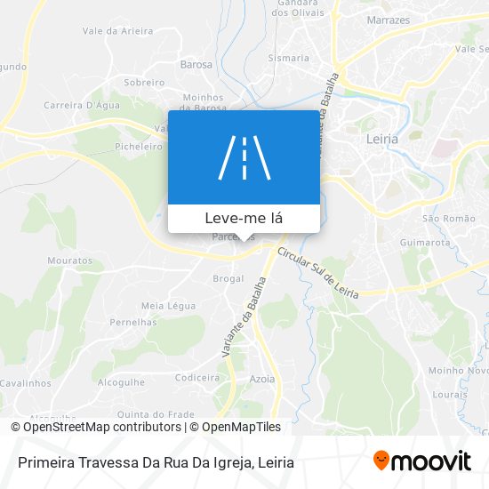 Primeira Travessa Da Rua Da Igreja mapa