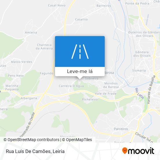 Rua Luís De Camões mapa